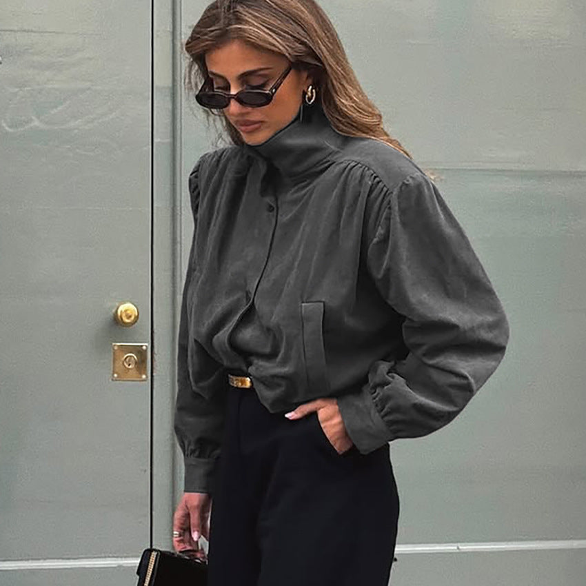 Veet Long Sleeve Design Sense Graceful Jackets