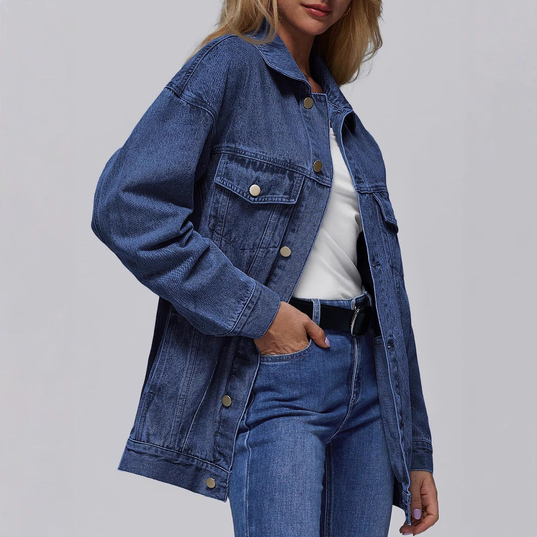 Women's Creative Denim Casual Loose Autumn Jackets