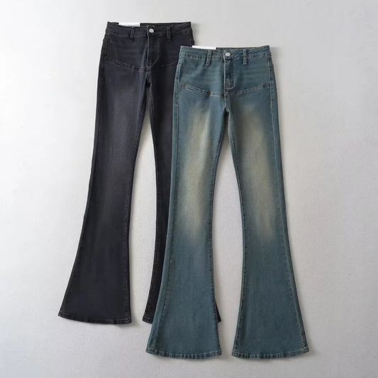 Women's Denim Bell-bottom Autumn Stretch Slim Fit Jeans