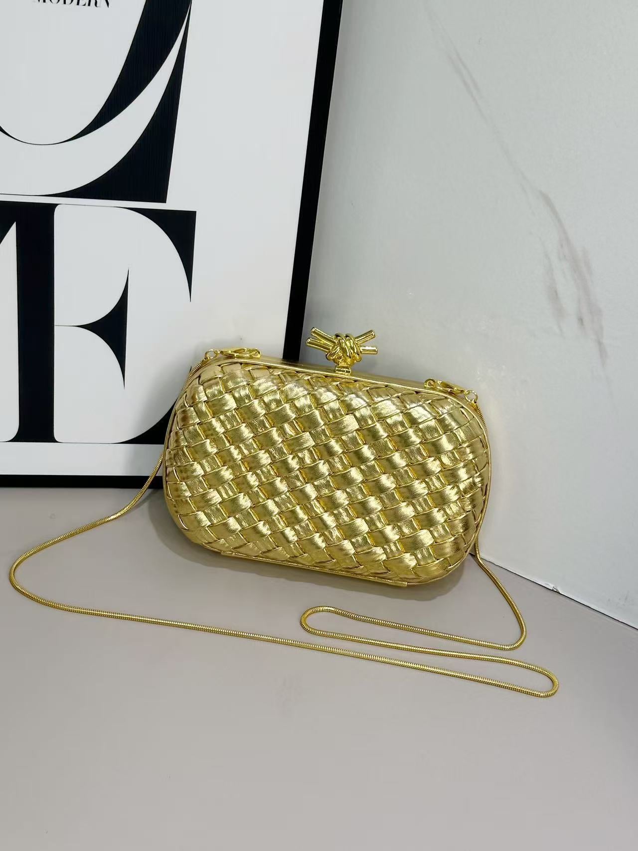 Dinner Woven Box Clutch Layer Leather Original Order Bags