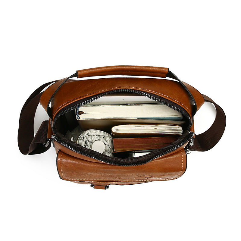 Men's Kangaroo Trip Simple Large Capacity Vertical Men's Messenger Bags