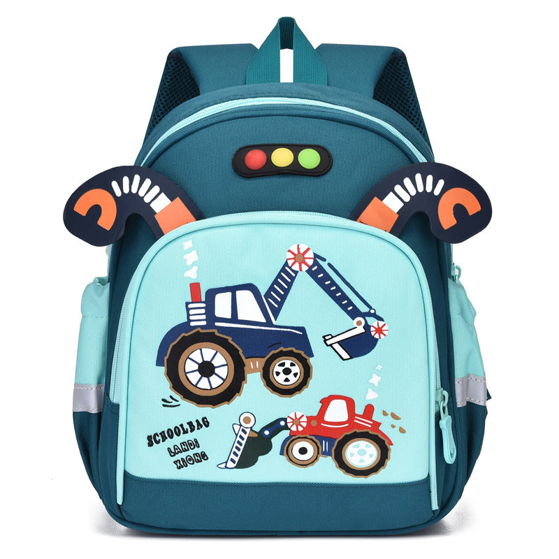 Children's Cartoon Color Pony Print Boys Large Kindergarten School Bags