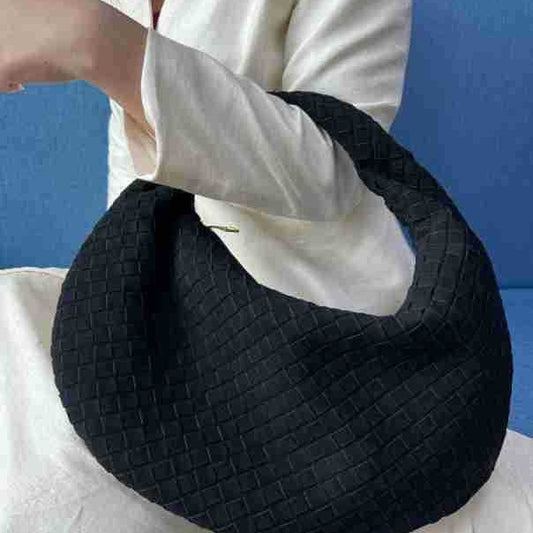 Women's Frosted Handmade Woven Fashion Underarm Large Bags