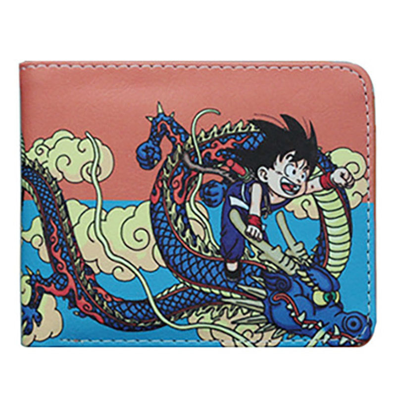 Dragon Ball Short Fold Super Leather Ladies Wallets