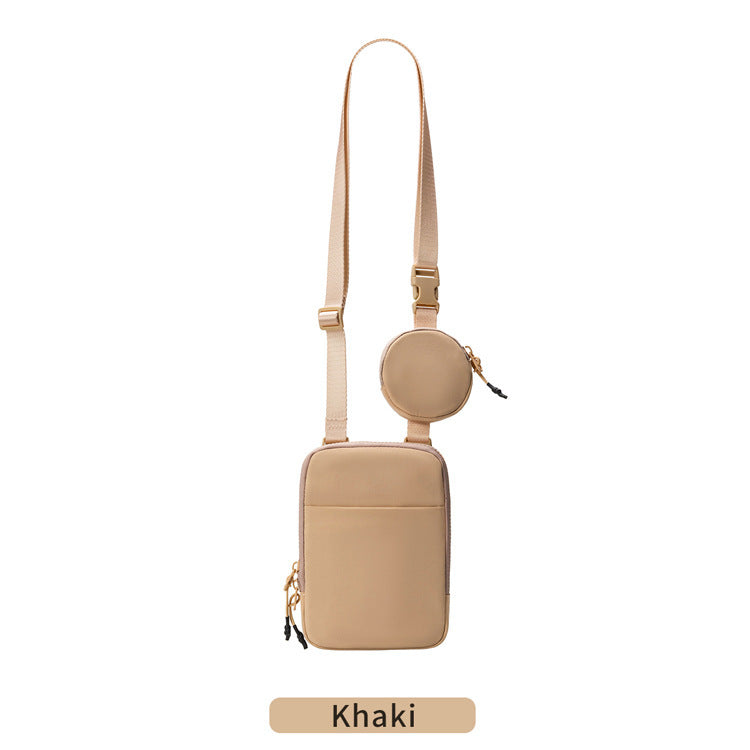 Women's & Men's & Trendy Adjustable Detachable Waterproof Nylon Phone Bags