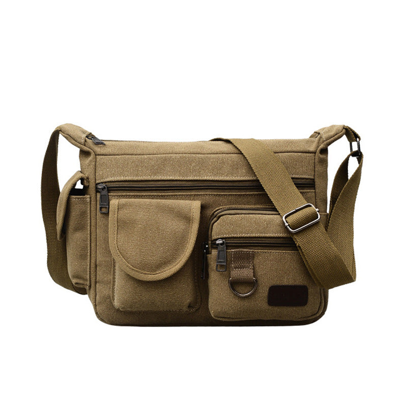 Men's Creative High Sense Retro Canvas Men's Shoulder Bags