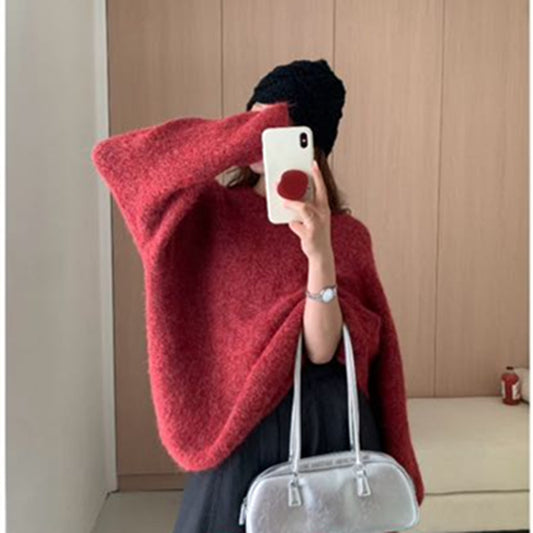 Women's High-grade Purple Pullover Milk Soft Glutinous Sweaters
