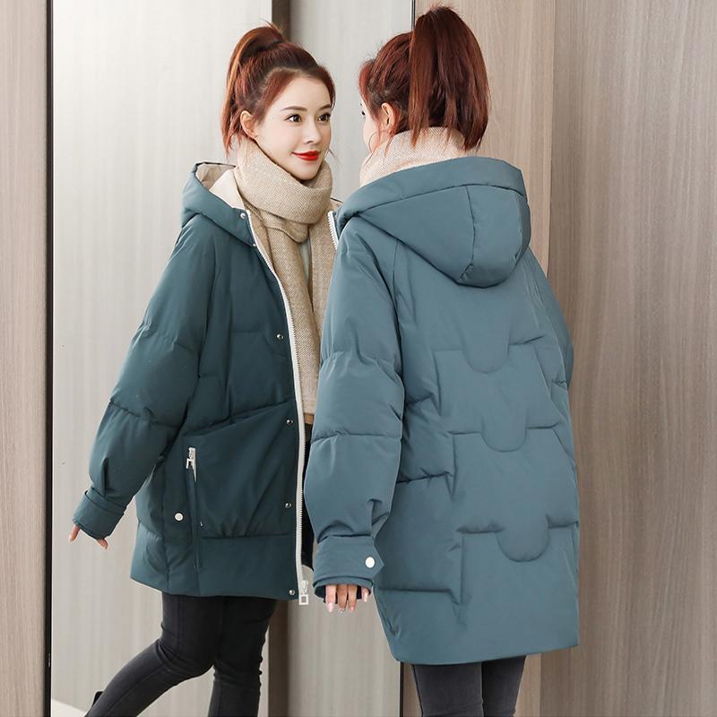 Women's Down Bread Mid-length Winter Korean Style Loose Coats