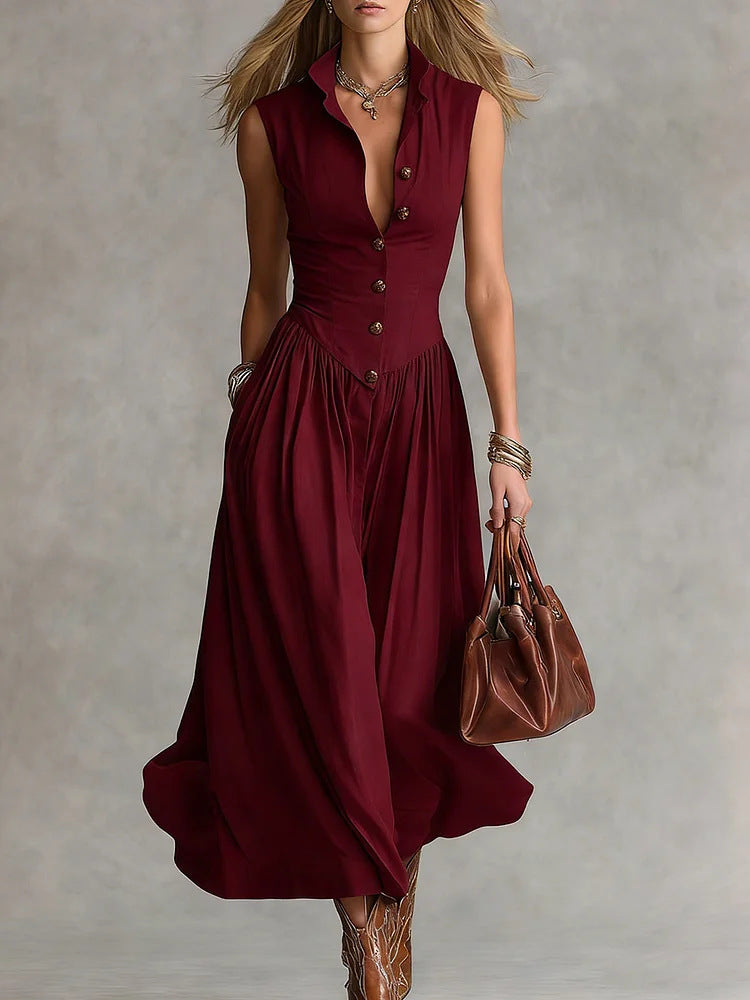 Women's Spring French Style Temperament Elegant Goddess Slimming Lapel Long Clothing