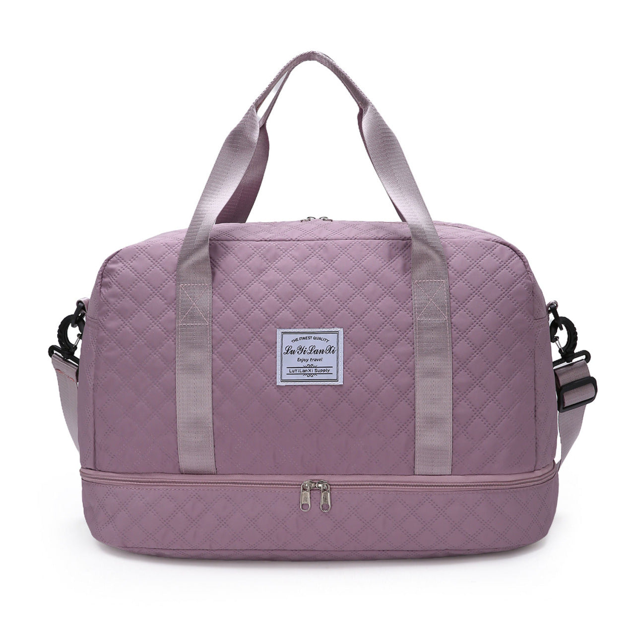 Style Rhombus Fashion Short-distance Portable Large Capacity Gym Bags