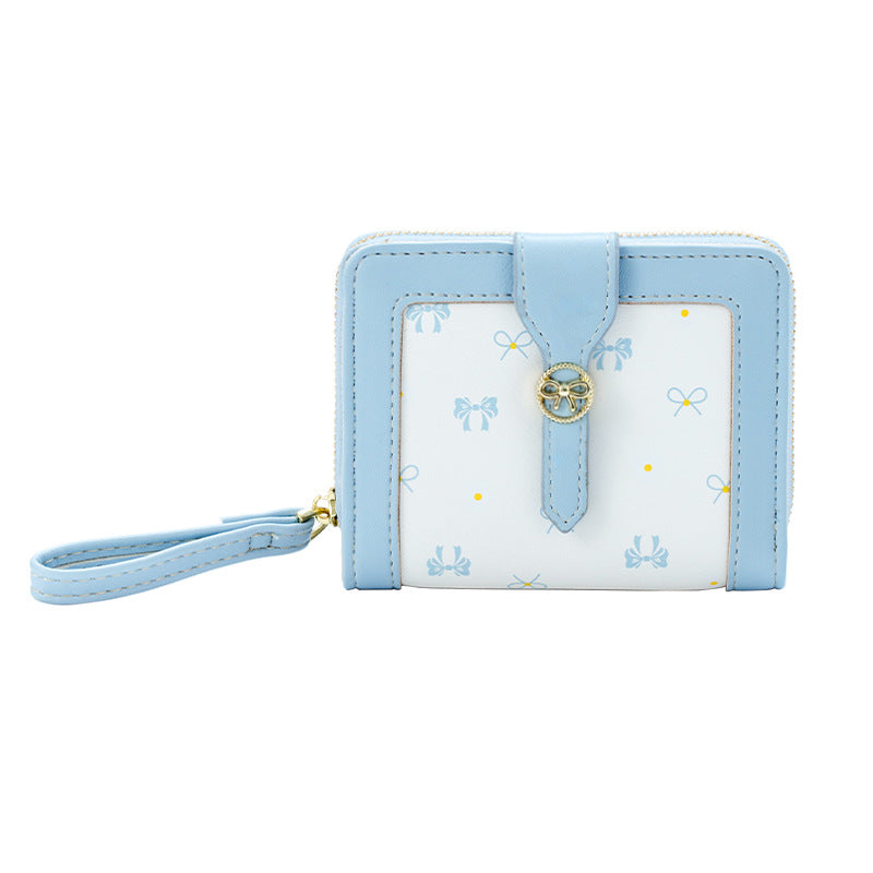 Women's Korean Bow Large Capacity For College Ladies Wallets