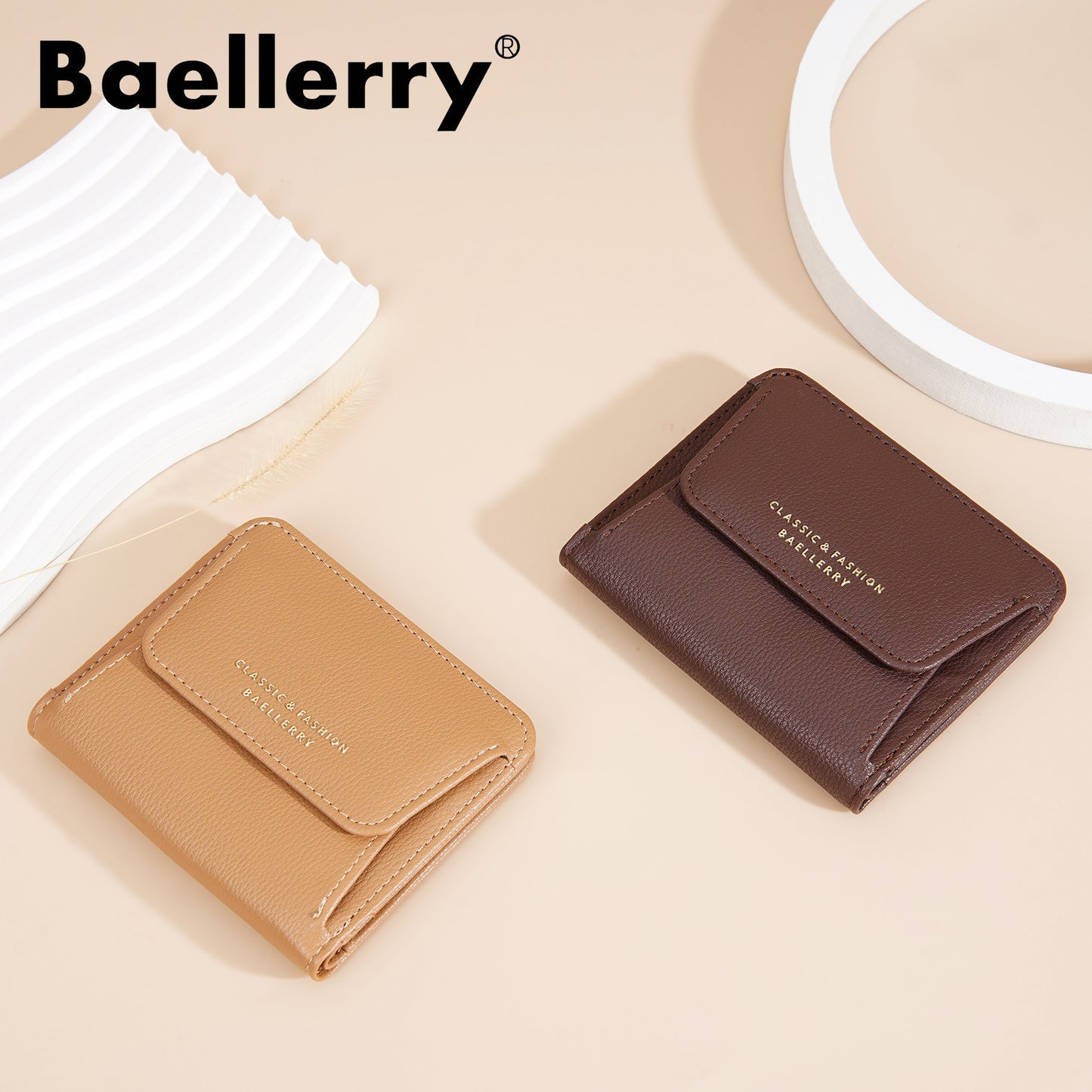 Women's Solid Color Multiple Slots Style Fashion Ladies Wallets
