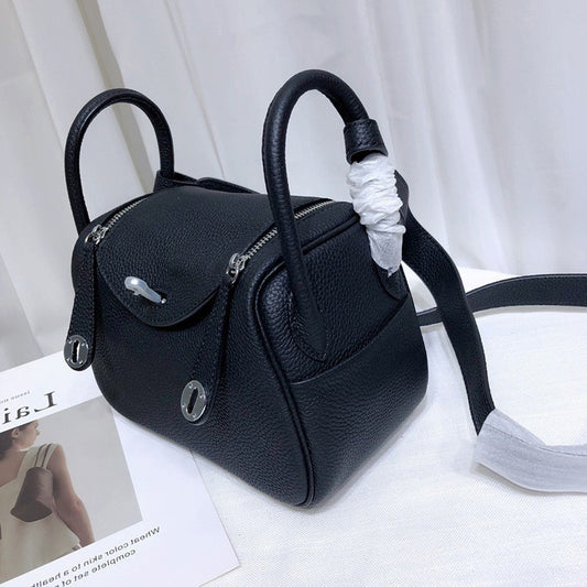 Women's Cowhide Mini Lindy Genuine Leather Doctor Gold Crossbody Bags