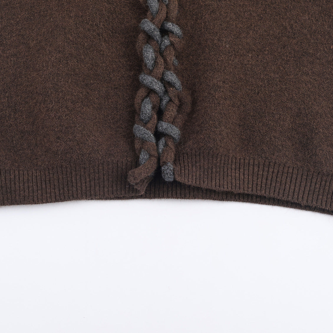 Women's Fashion Casual Weave Placket Knitted Cardigans