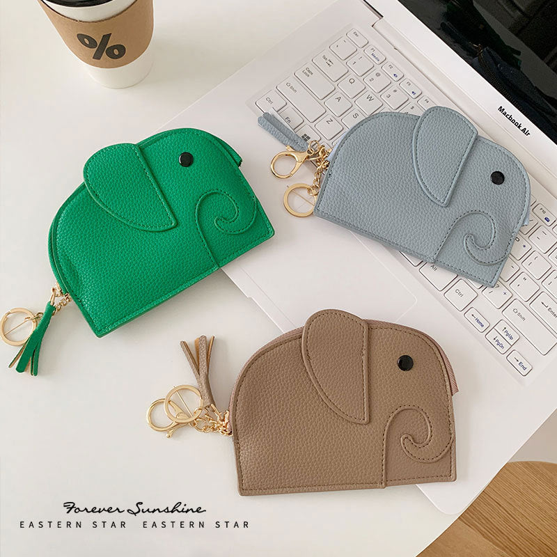 Women's Elephant Mini Creative Cute Large Capacity Ladies Wallets