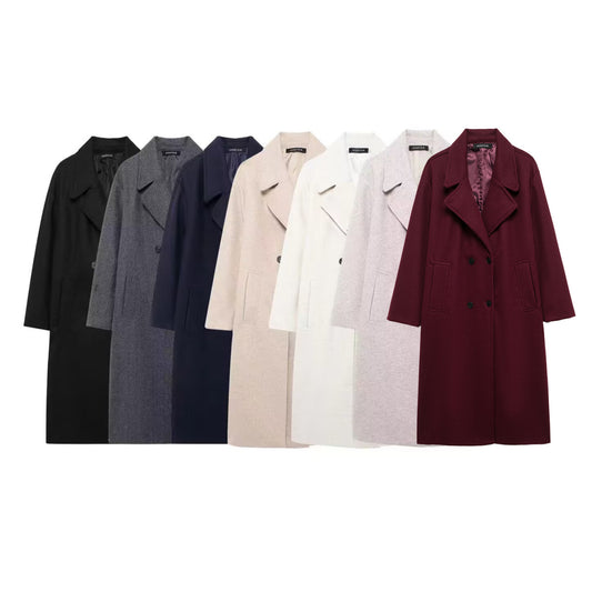 Women's Street Warm Temperament Soft Loose Trench Coats
