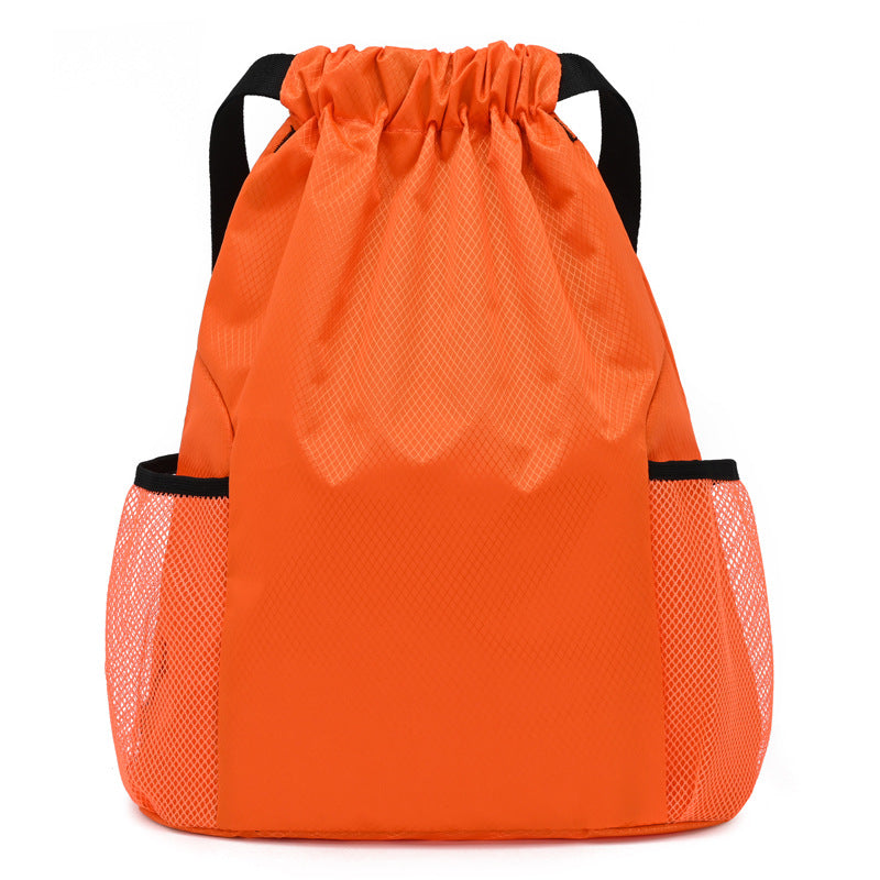 Women's & Men's Waterproof Oxford Cloth Wide Strap Drawstring Sports Backpacks