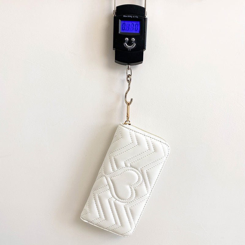 Long Large Capacity Zipper Clutch Love Ladies Wallets