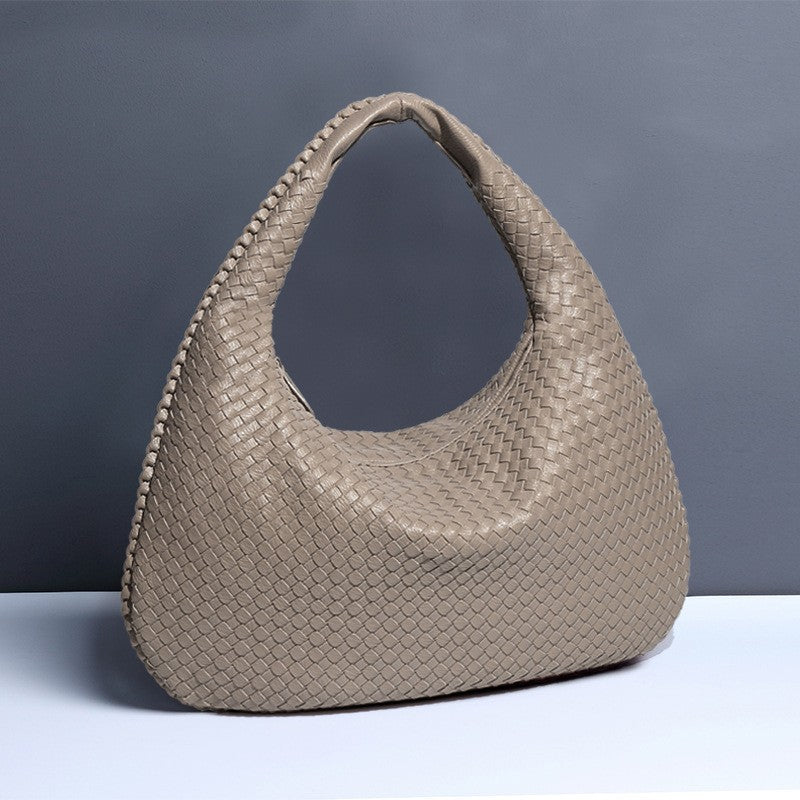 Women's Large Capacity Handmade Woven Fashion Underarm Bags