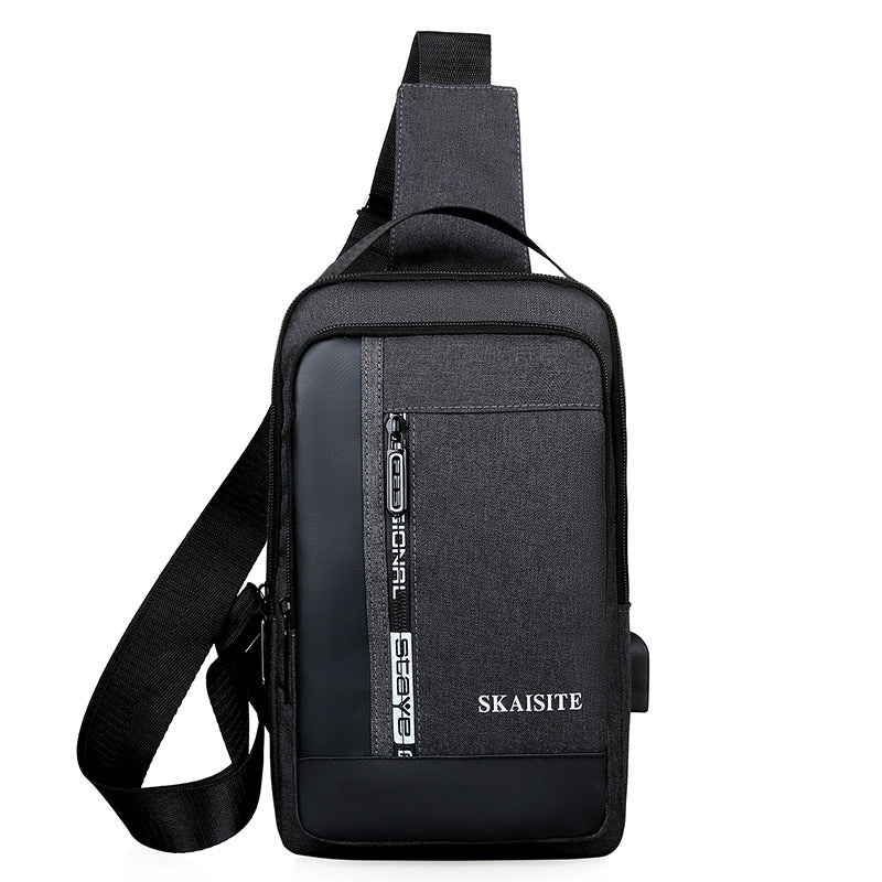 Men's New Oxford Cloth Fashion Korean Men's Chest Bags