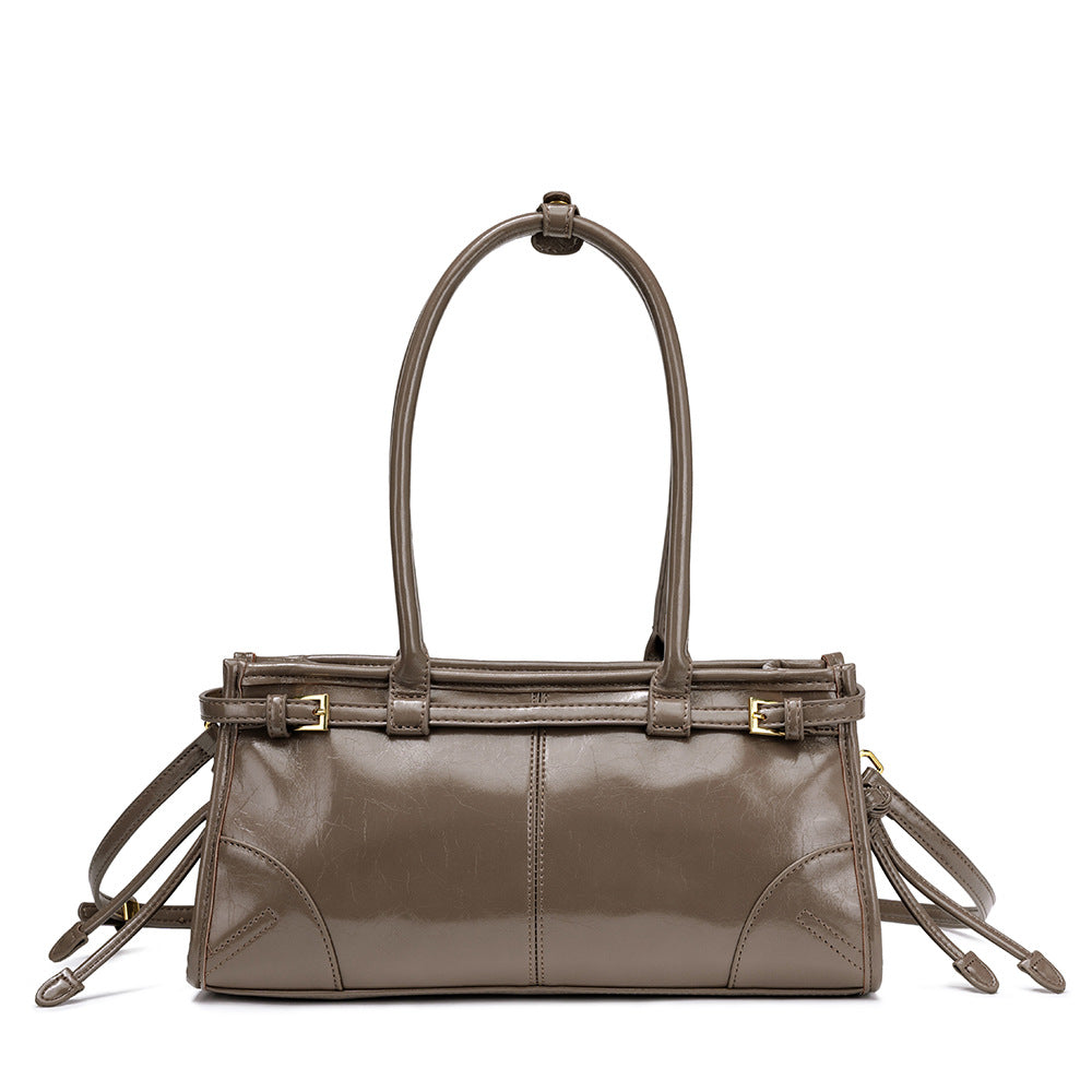 Women's Leisure Easy Matching Retro Oil Wax Skin Crossbody Bags