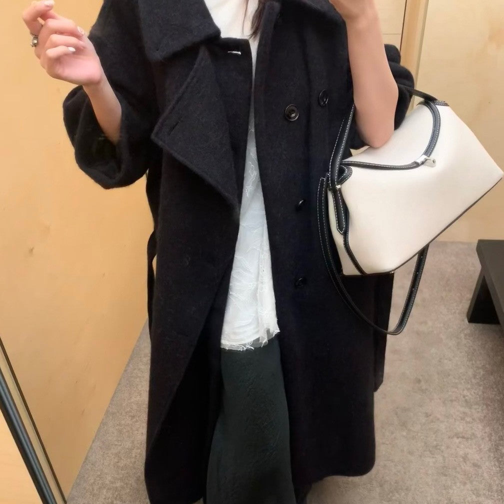 Women's Niche Word Linen With Leather Versatile Bags