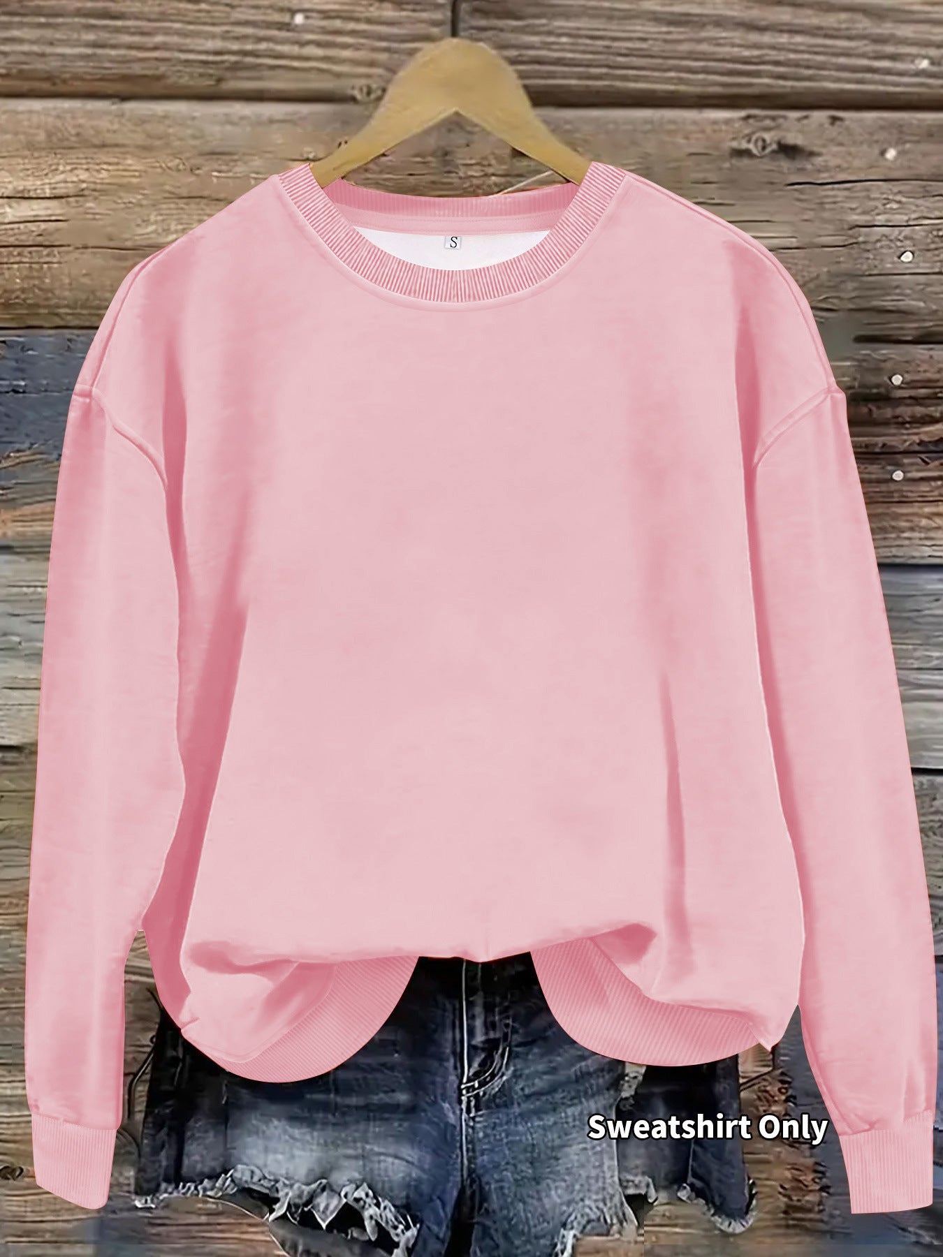 Women's Long-sleeved Round Neck Sparkling Style Pullover Pattern Women's Sweater, Sweater