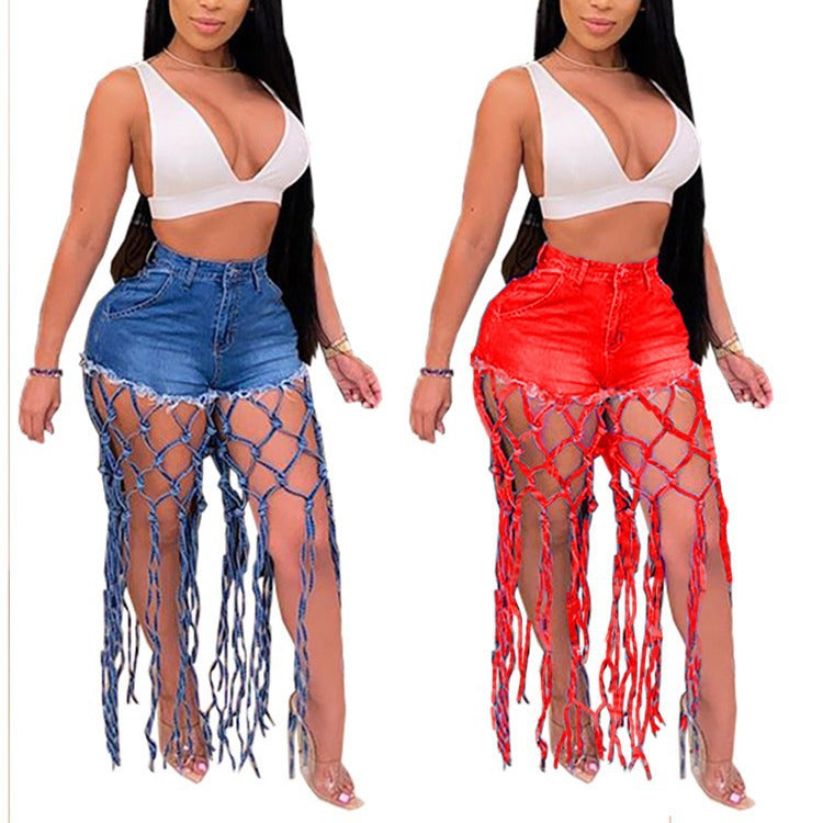 Women's Variety Of Fashion Knotted Denim Hot Jeans