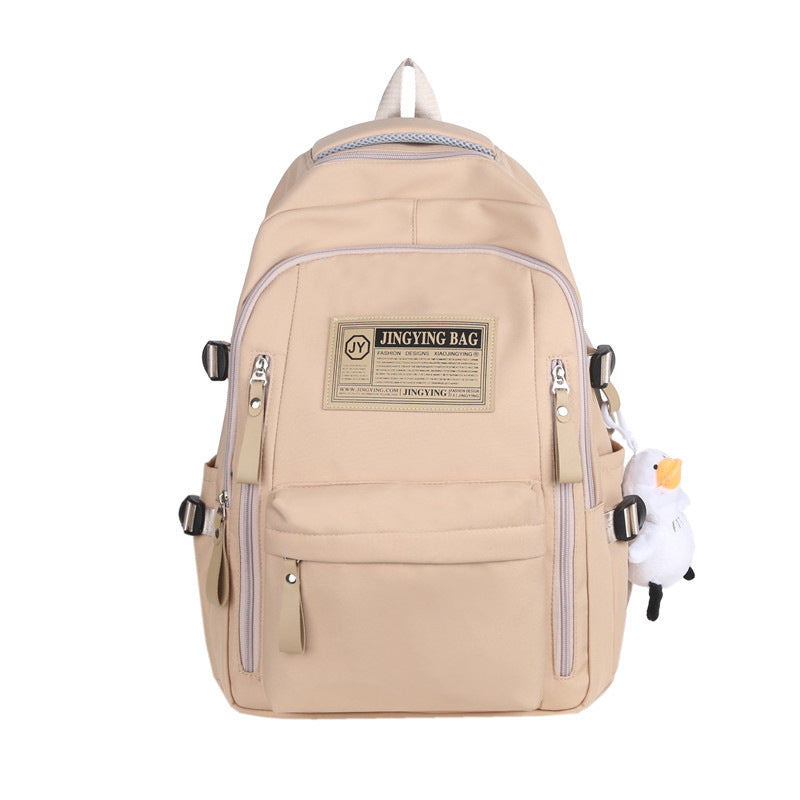 Nylon Junior High College Simple Lightweight Large Middle School Students' Schoolbags