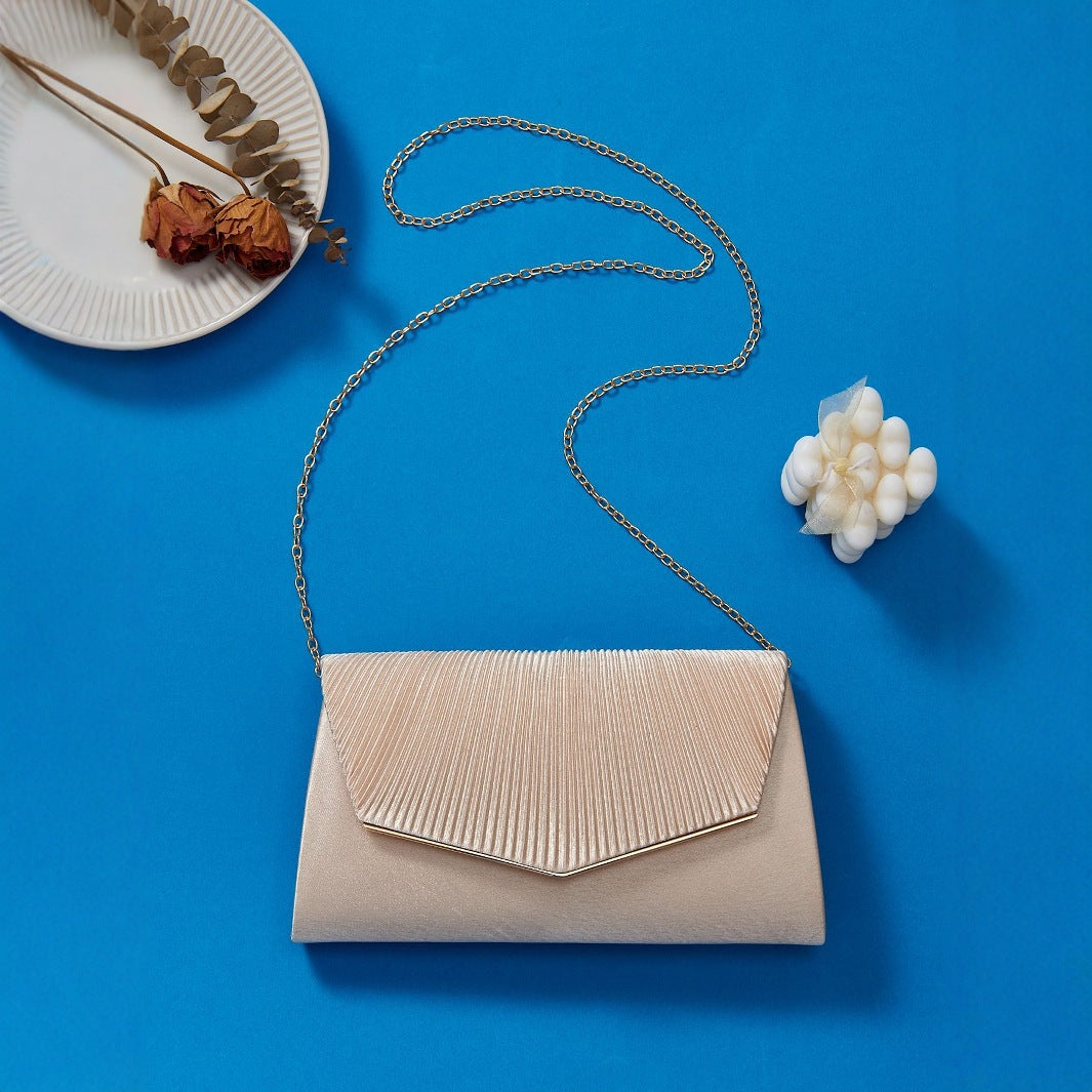 Silk Texture Pleated Dinner Simple Fashion Bags