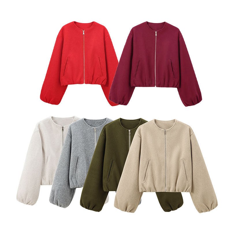 Women's Colors Spring Fashion Soft Bomber Jackets