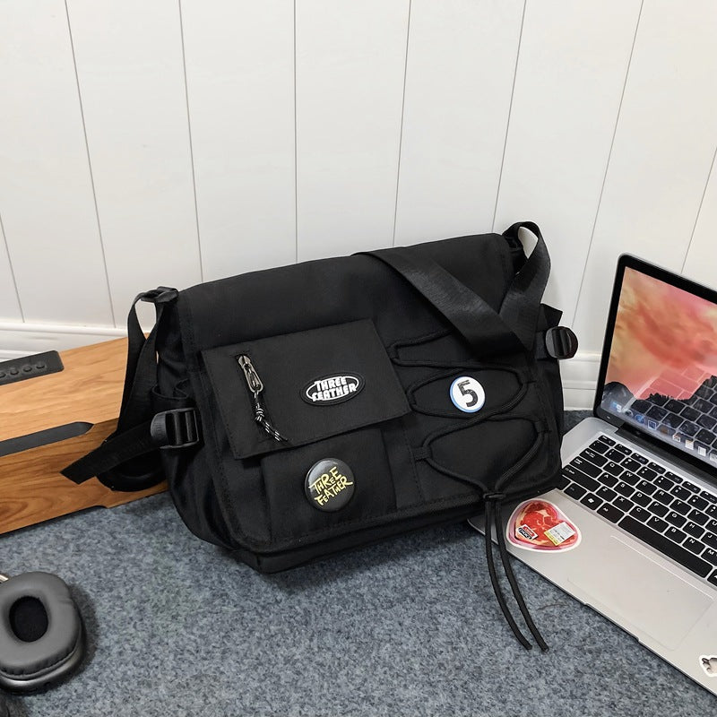 Men's Simple Fashion Campus Class Female Large Men's Messenger Bags