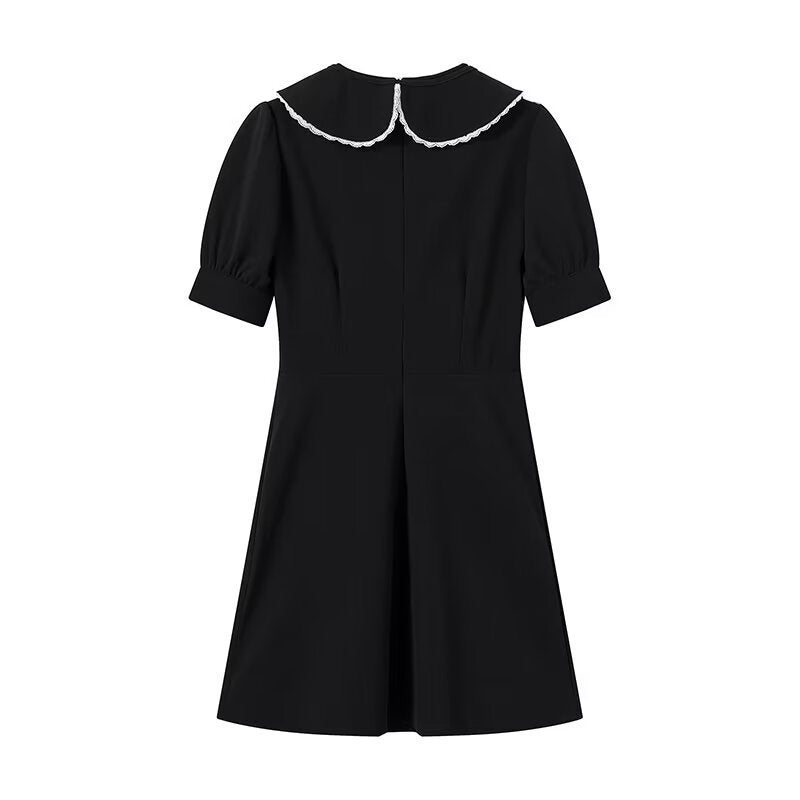 Women's Spring Sweet Elegance Detachable Doll Collar Dresses