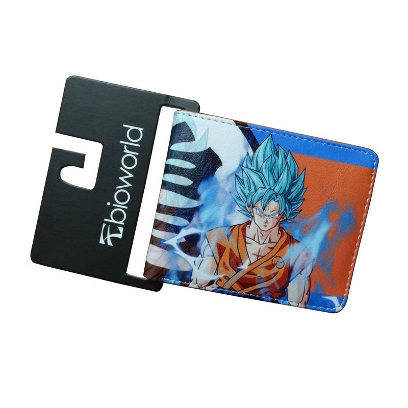 Dragon Ball Short Fold Super Leather Ladies Wallets