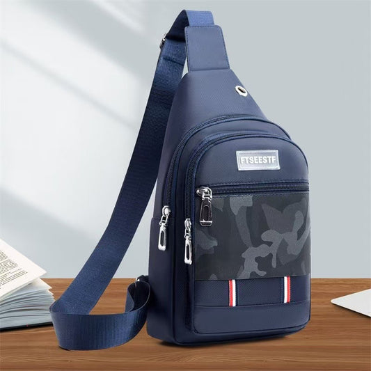 Men's Creative Attractive Waterproof Derm Stitching Men's Messenger Bags