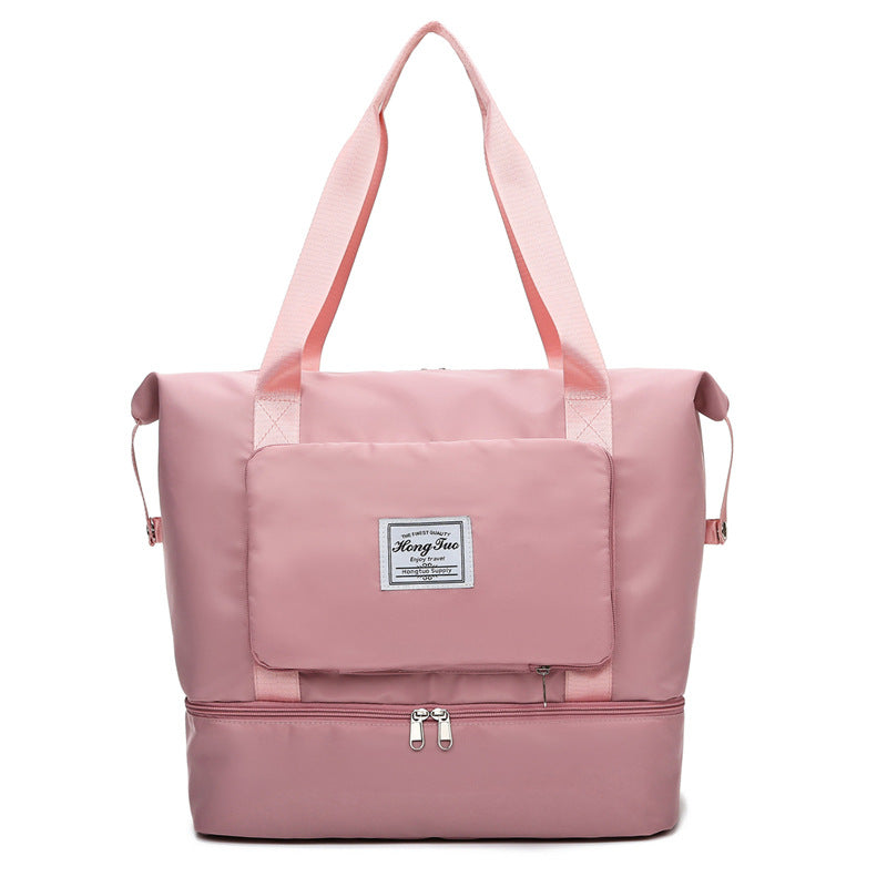 Women's Trendy Large Capacity Folding Pending Short Travel Bags