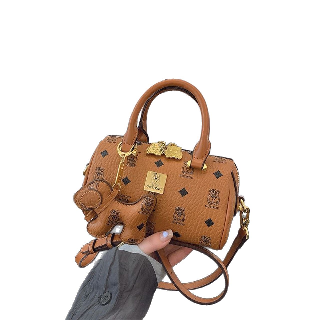 Women's Good Texture Round Trendy Fashionable Large Crossbody Bags