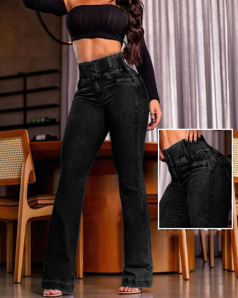 Waist Stretch Slim Fit Skinny Street Jeans