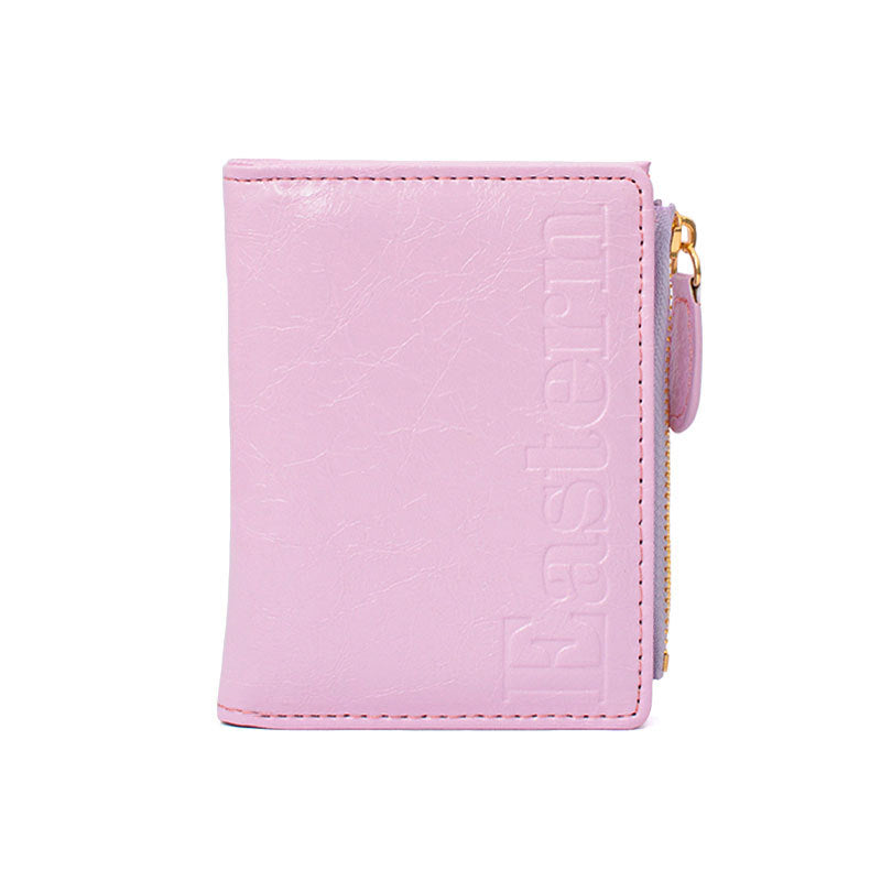 Women's Sense Niche High-grade Burst Crack Multiple Ladies Wallets