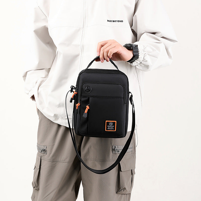 Men's Fashion Waterproof Vertical Simple Trendy Shoulder Bags