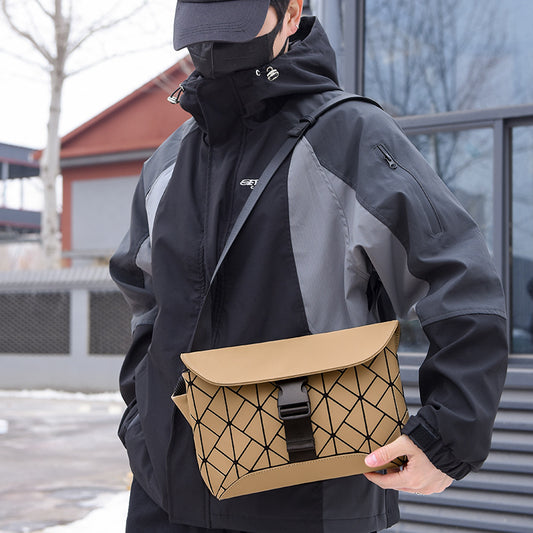 Men's Diamond Design Sense Fashion Trend Korean Bags