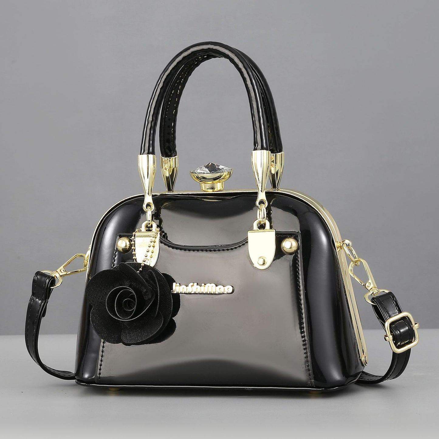 Women's Trendy Steel Frame Shell Mini Shoulder Bags