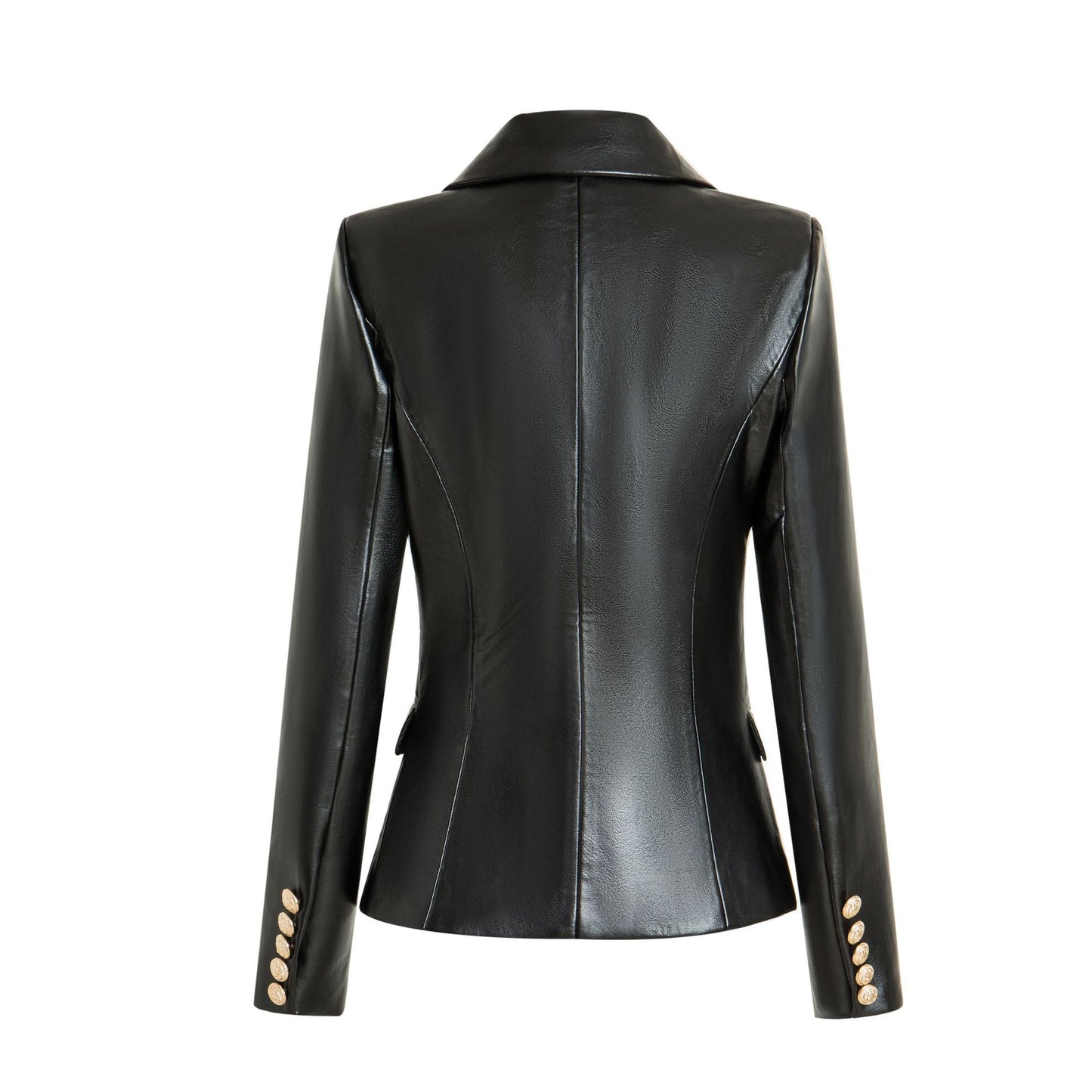Black Long Sleeve Temperament Commute Collar No Jackets