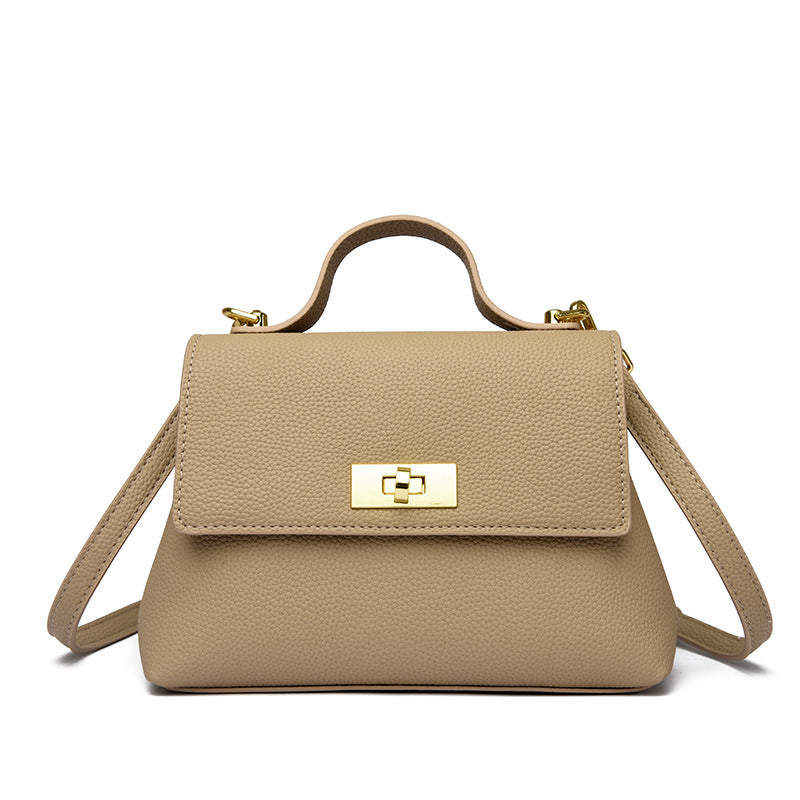 Women's Fashion Genuine Leather Pattern Portable Small Square Bags