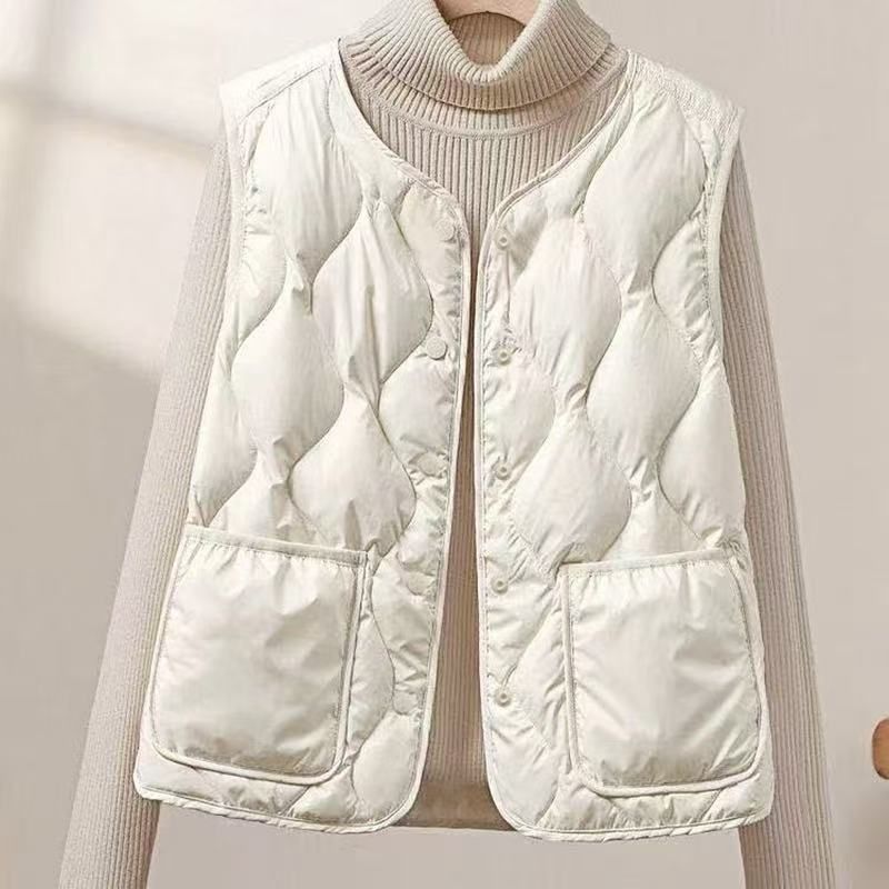 Women's Cotton Fashion Simple Style Slim Single-breasted Bandage Dress Women's Vest