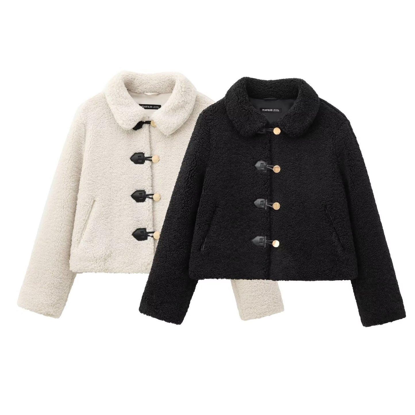 Women's Slouchy Winter Fashion Fleece Overcoat Jackets