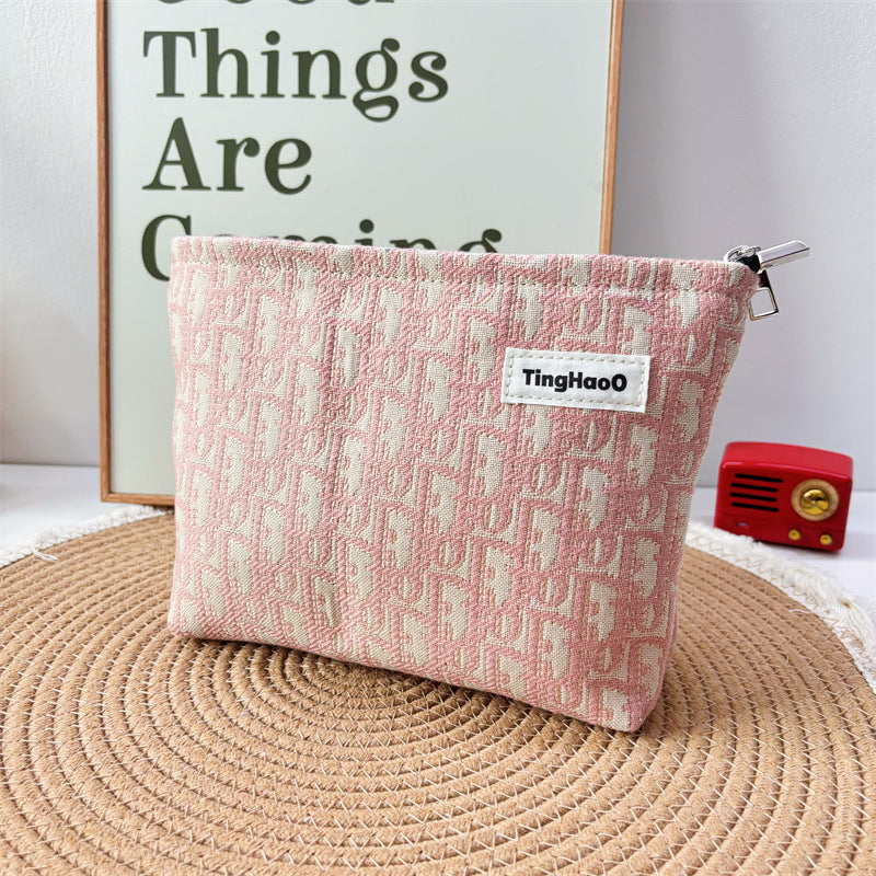 Women's Niche Fabric Makeup Wash Large Capacity Bags