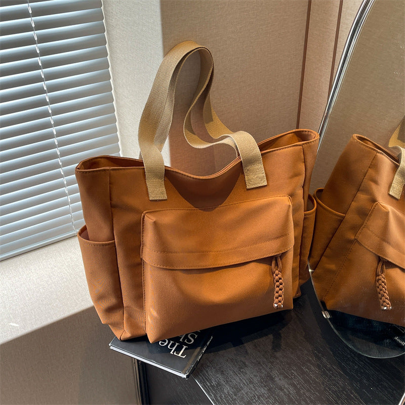 Large Capacity Female Summer Canvas Simple Western Bags