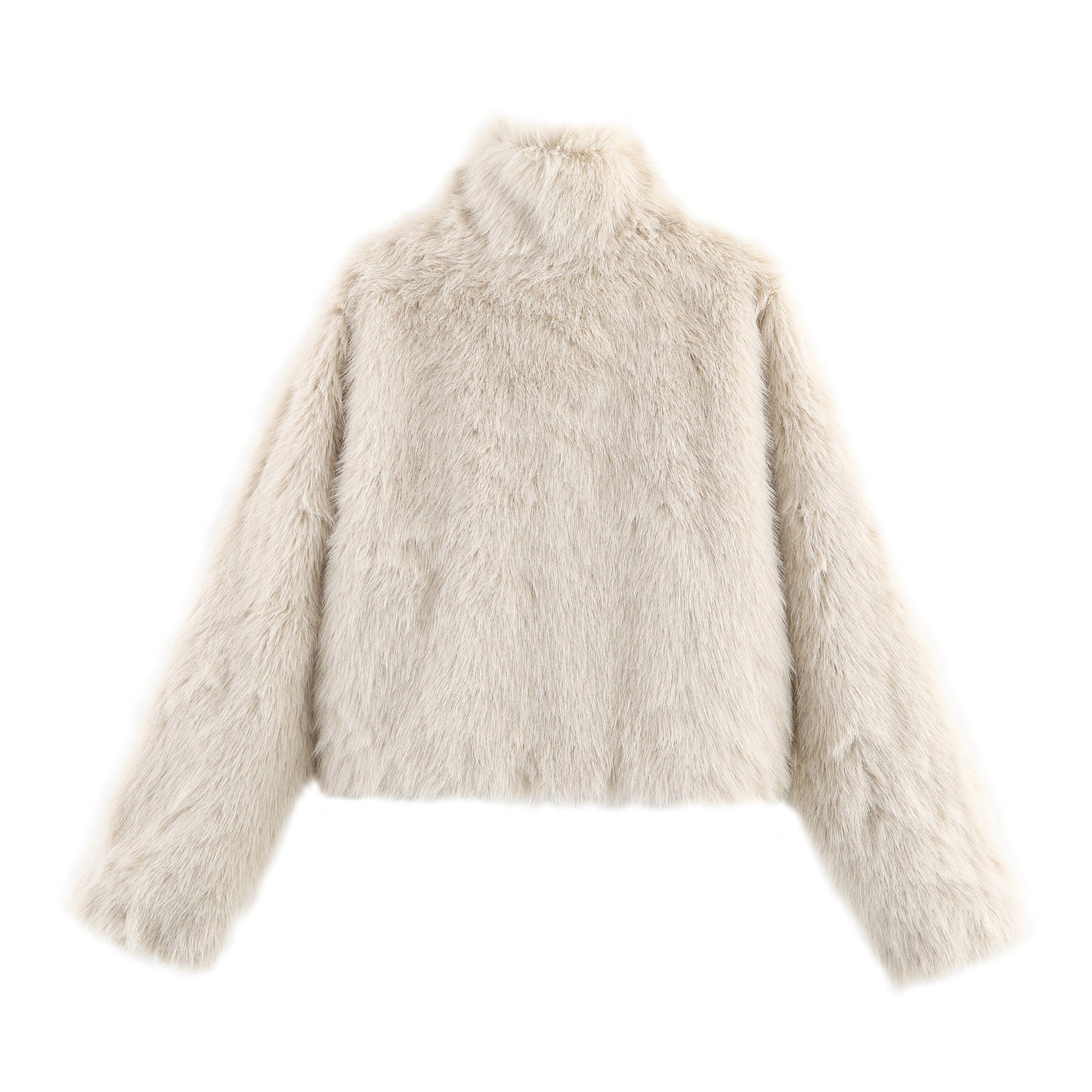 Versatile Graceful Autumn Artificial Fur Effect Jackets