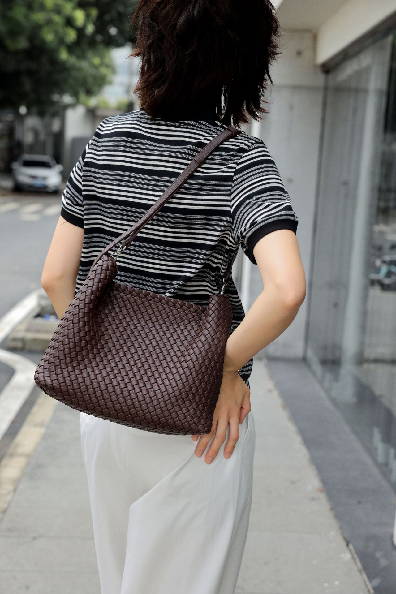 Graceful Casual Women's Woven Design High-grade Handbags